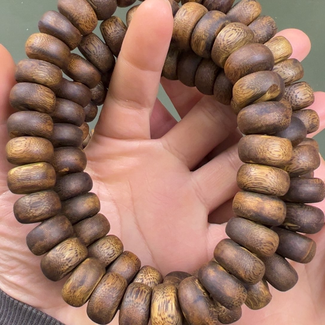 沉香手串张勺子算盘珠多圈多样性发一1.6/116g