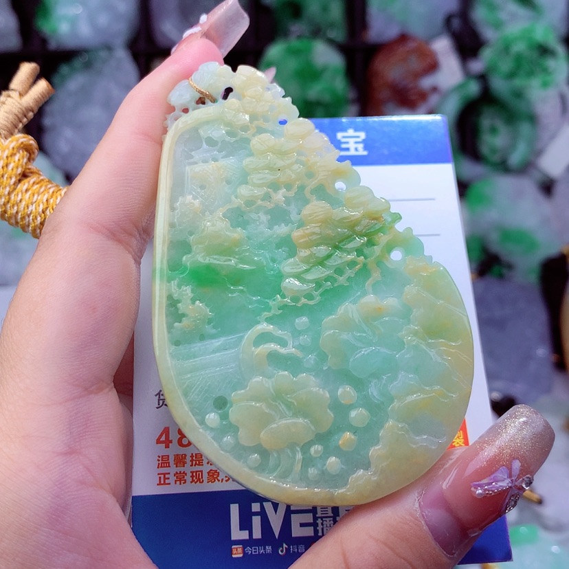 【闪购商品】翡翠颈饰未镶嵌挂件