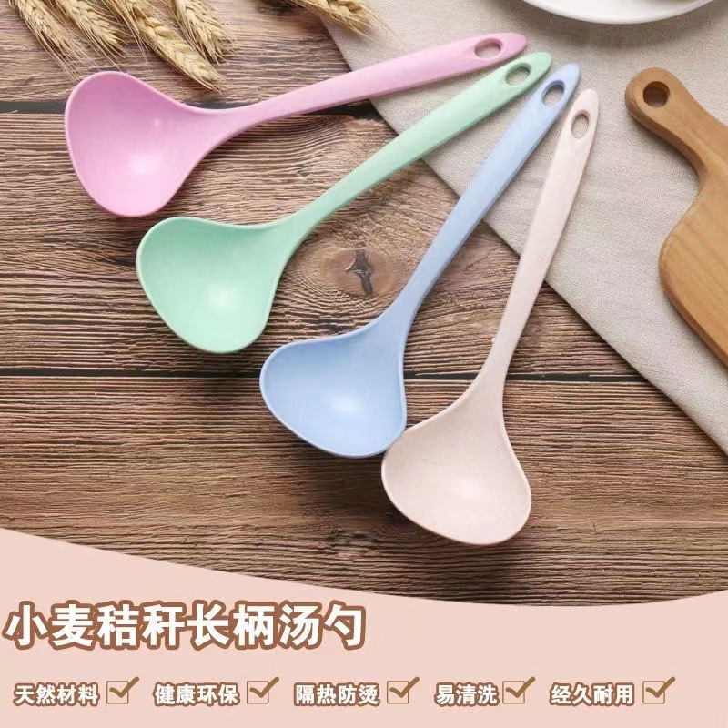 家用长柄盛粥勺厨房塑料厨具加厚大号稀饭勺子