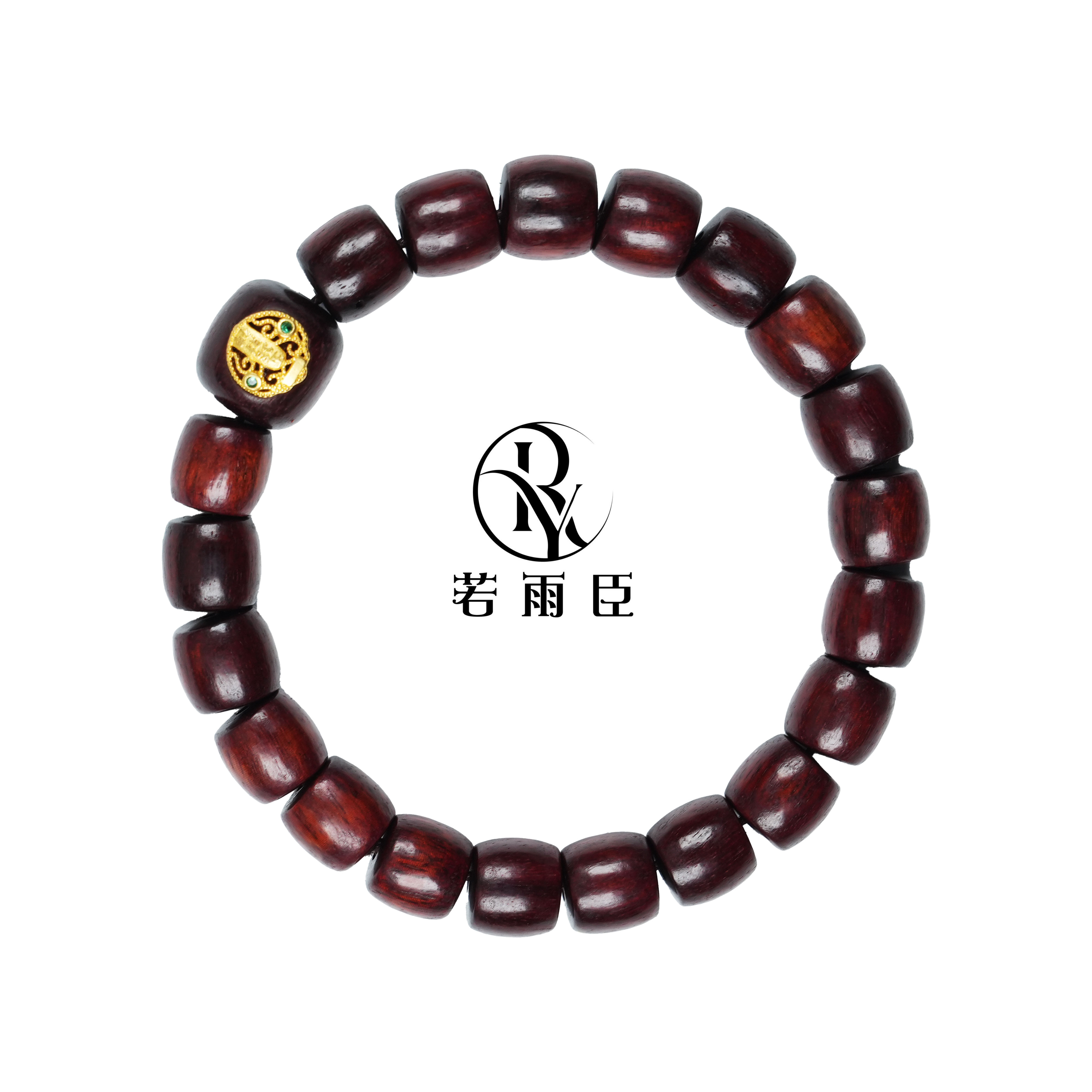 【若雨臣】小叶紫檀手串直切，精工倒角，皮质超好10mm