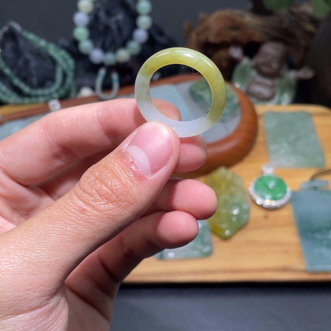 定制翡翠未镶嵌戒圈20