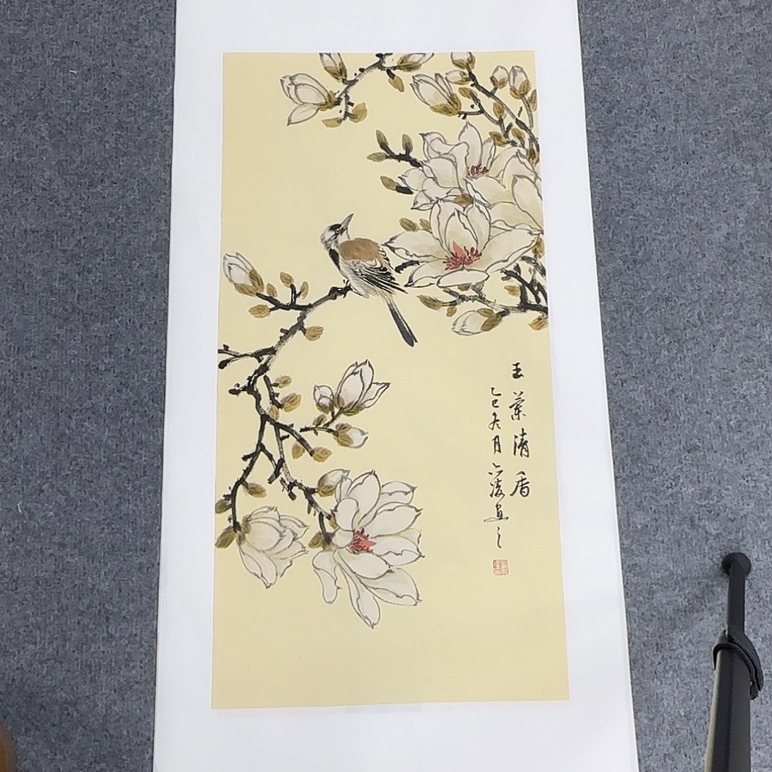 国画68*35纯手绘刘亦凌