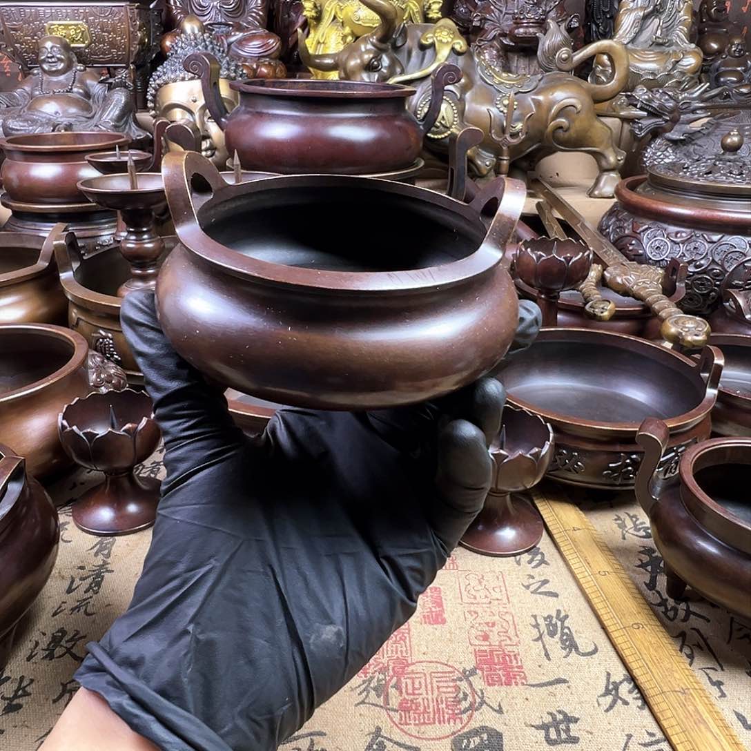 香炉 家用供香炉 风水摆件 聚宝盆 家居摆件