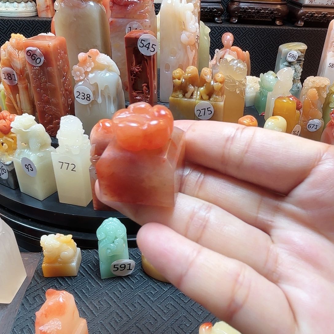 寿山石其他南瓜印章