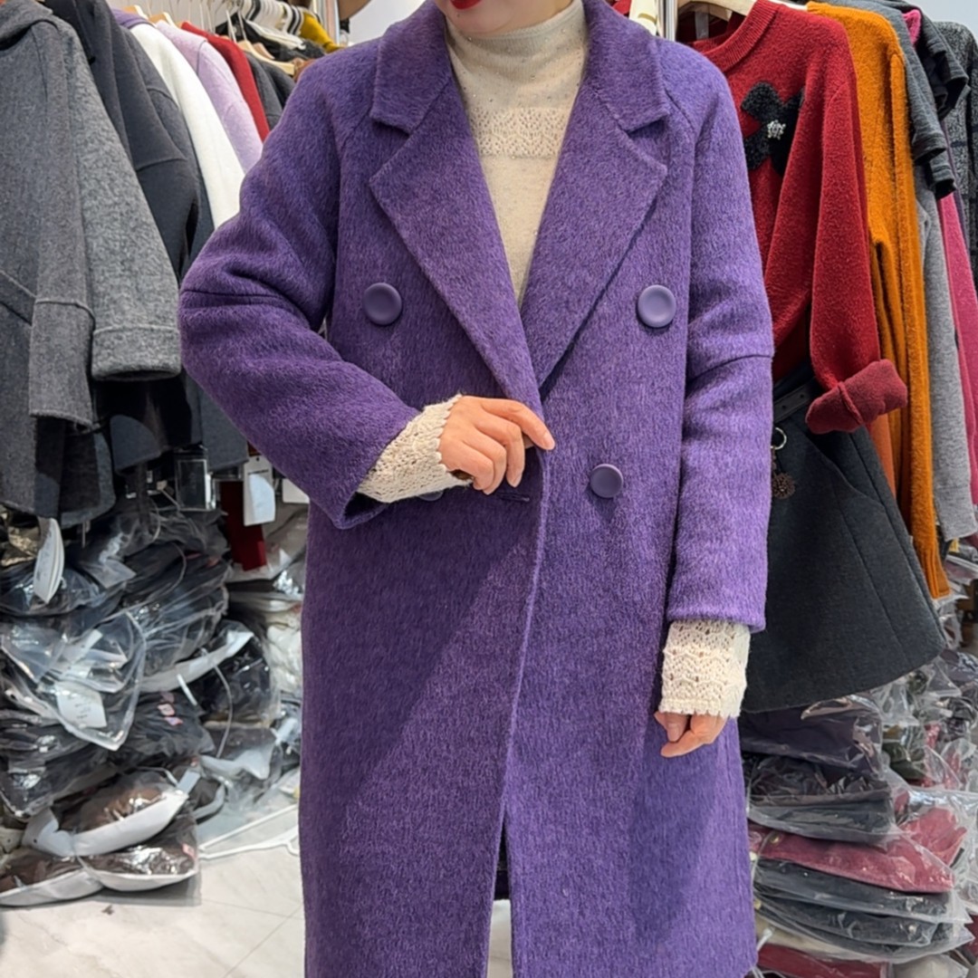  [ W i F i ]9909161羊毛双面羊绒大衣(衣长94）