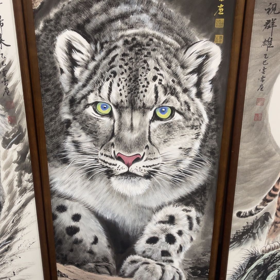 ‘***¨国画手绘国画豹子