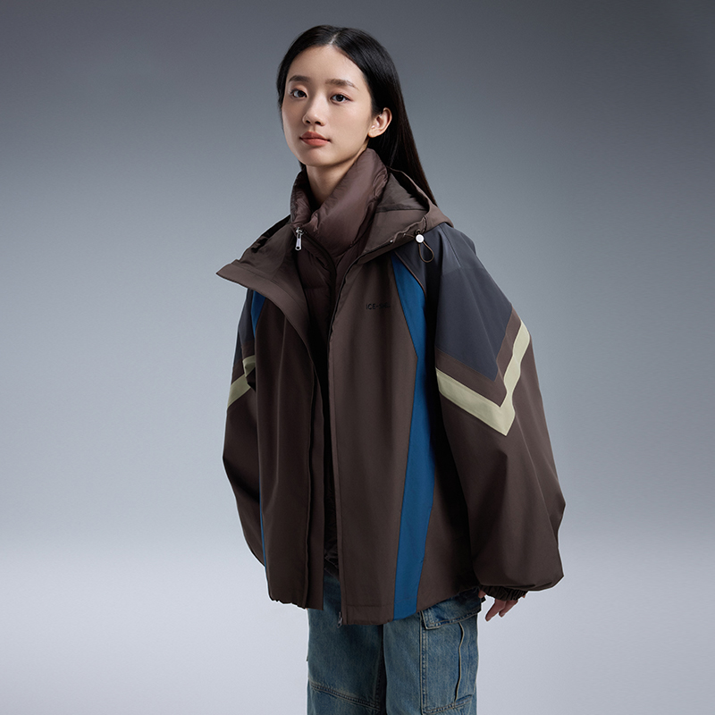 【青青专属】情侣款三合一防风防泼水可拆卸内胆90鸭绒羽绒服外套