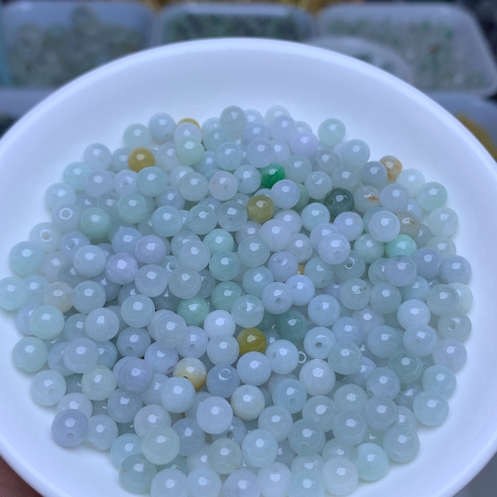 散珠翡翠卡5.6冰绿白100个