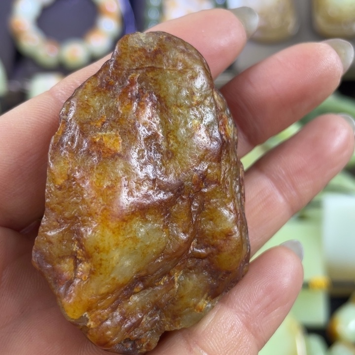 岫岩河磨玉（透闪石质玉）未镶嵌把件