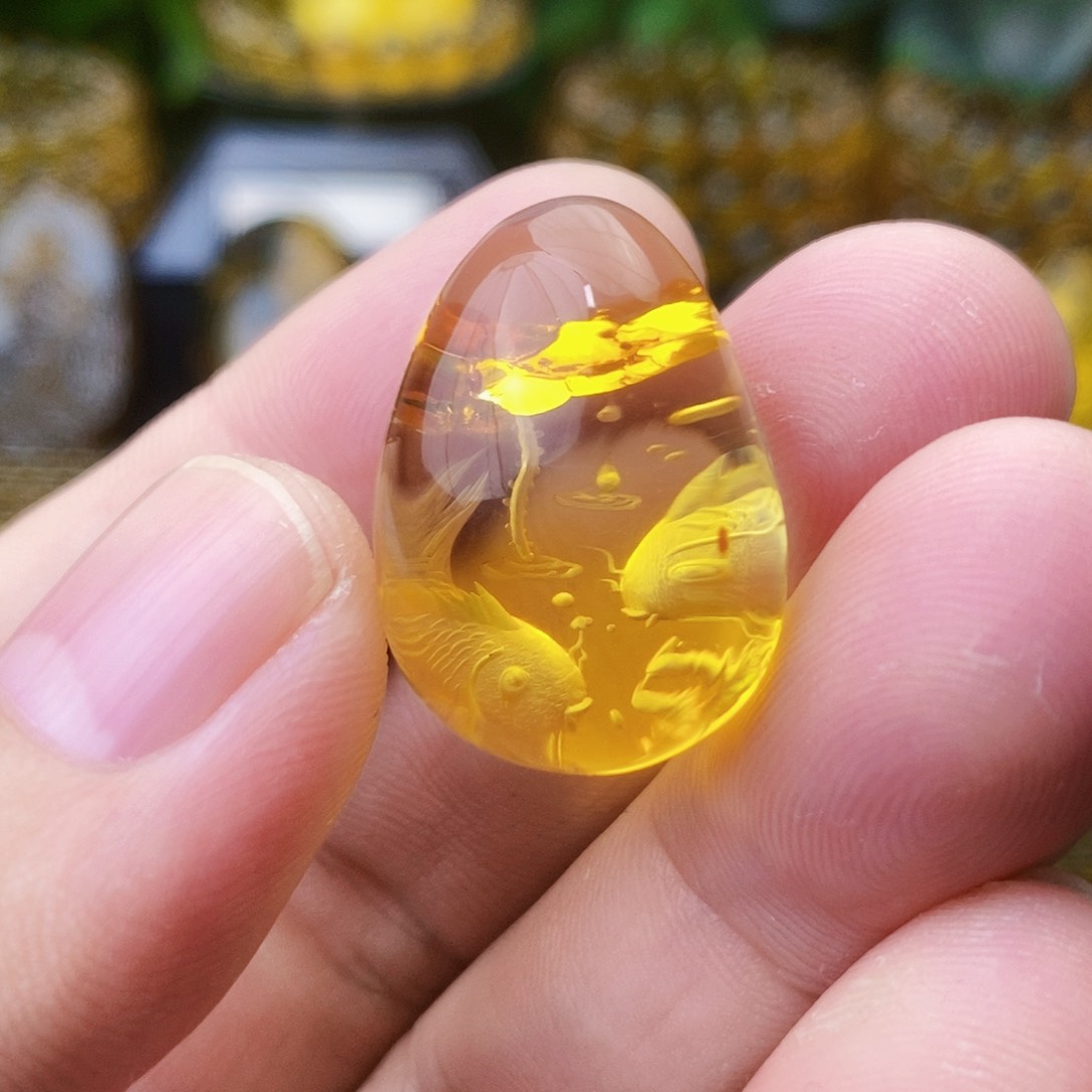 【闪购商品】琥珀（花珀）吊坠(不含链)未镶嵌