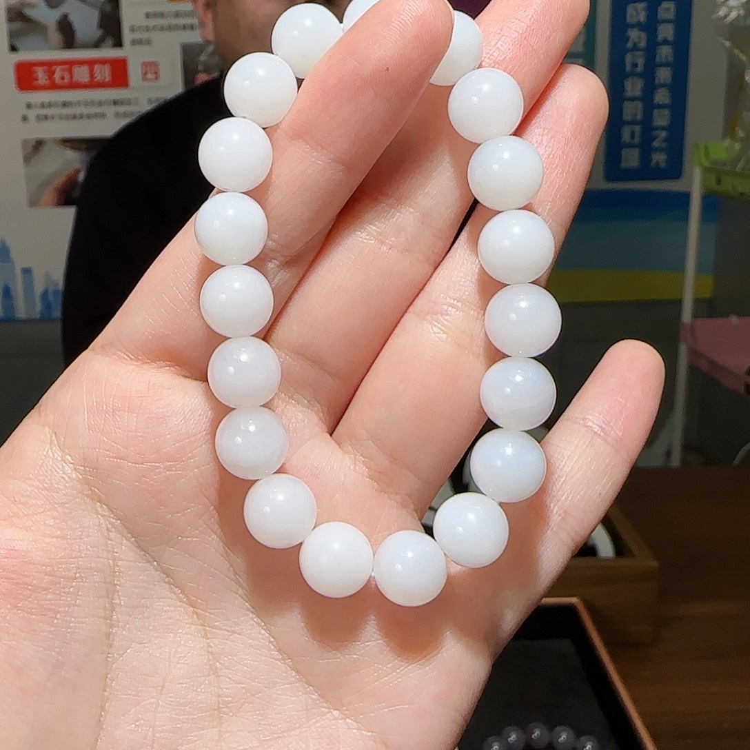 和田玉未镶嵌手链