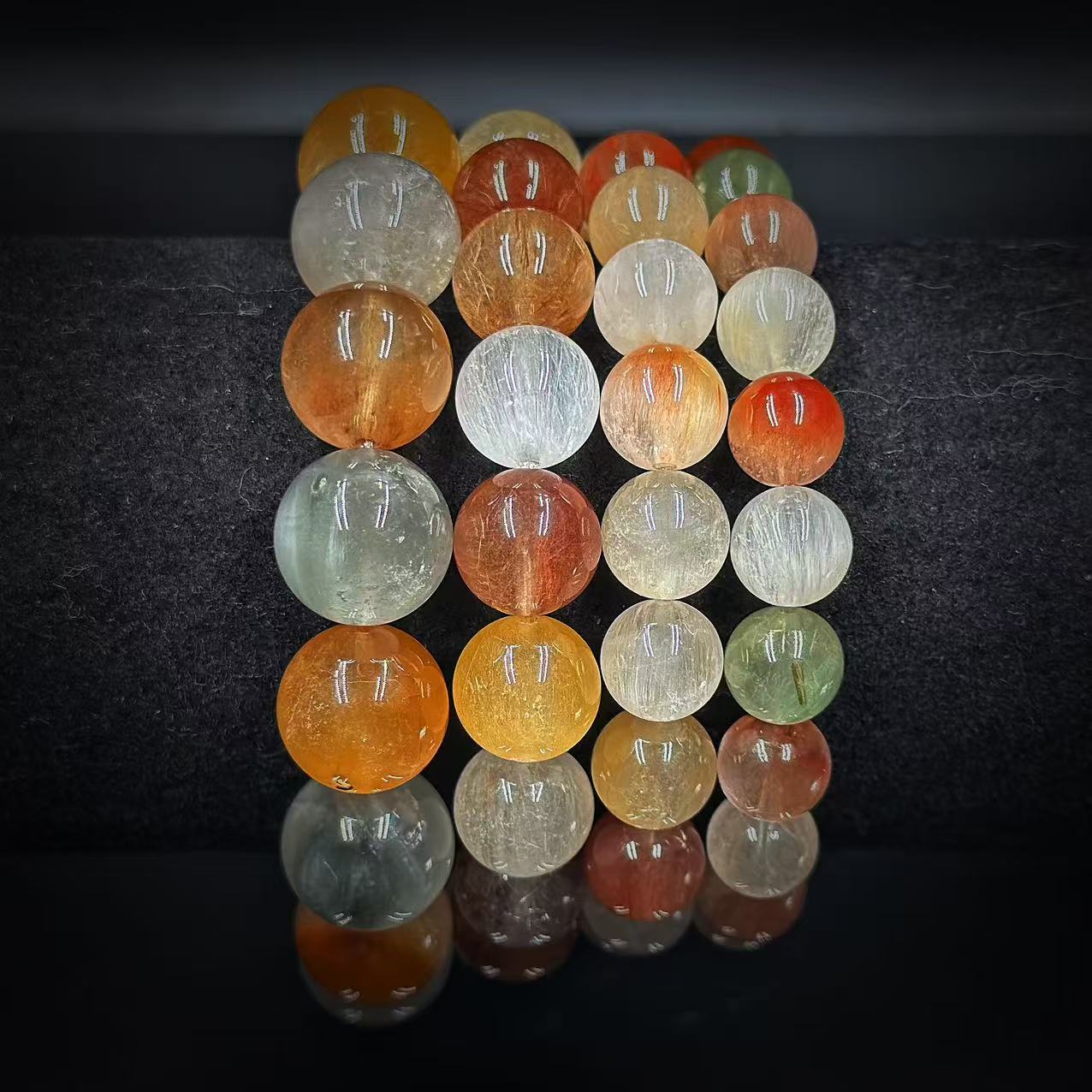 【缪老师严选】SJ1461  精品顺发拉丝彩兔毛手链 多样性发其一