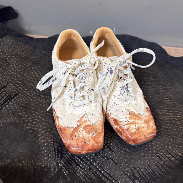 【GUIDI&GD马皮鞋】 方头系带休闲鞋平底手工鞋板鞋德训女鞋