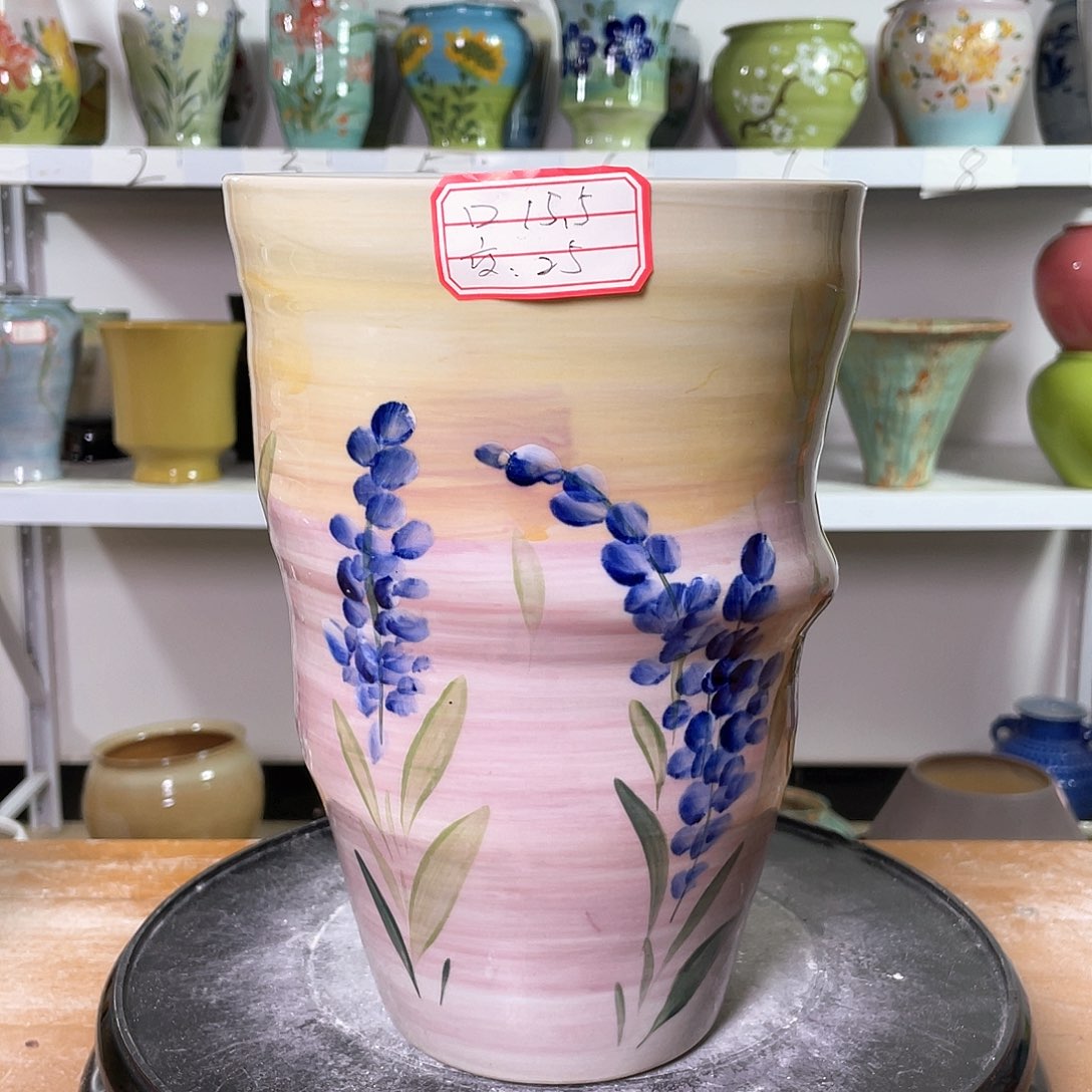 景德镇陶瓷花盆口15高25