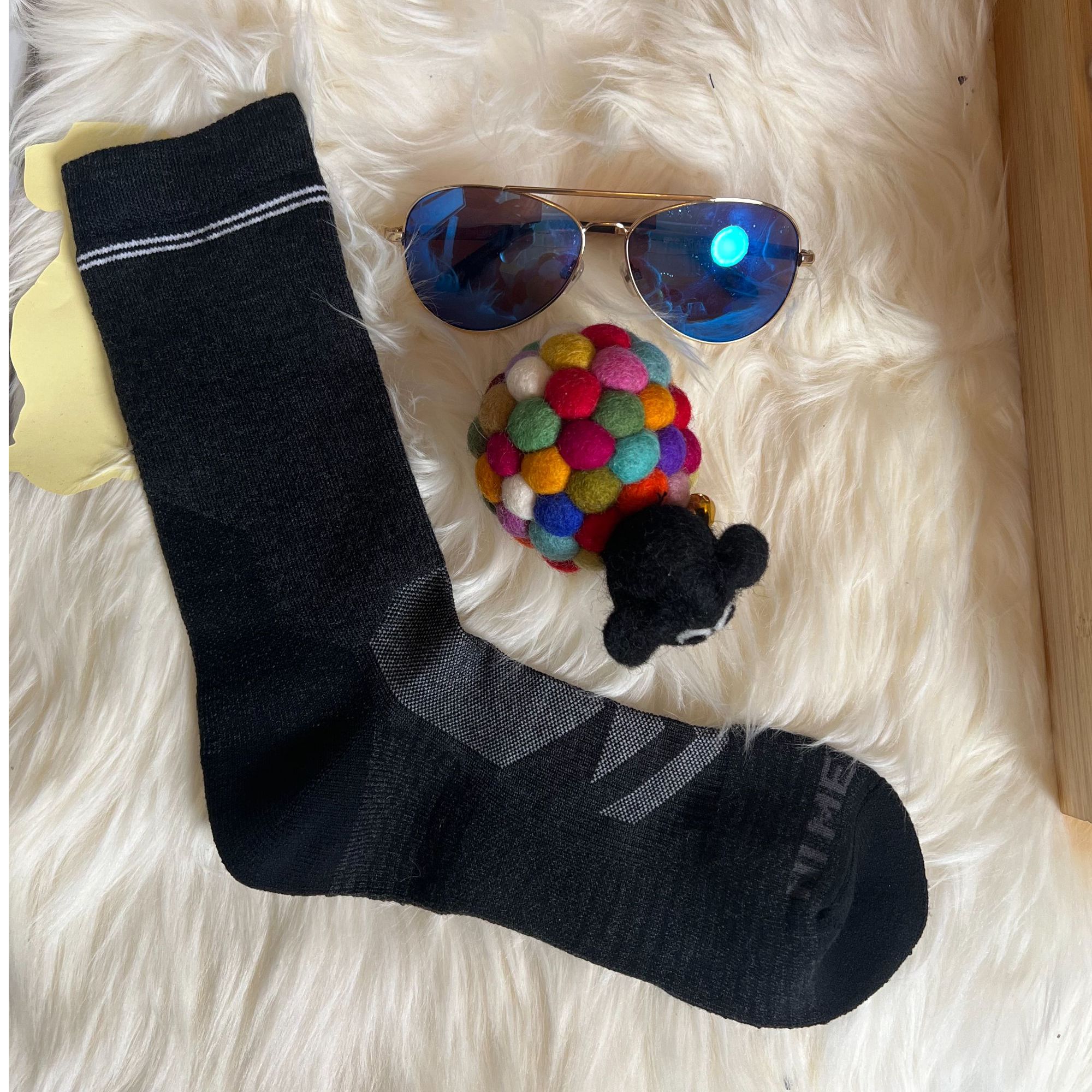 naturally inspired中简全毛圈徒步袜78%美丽诺羊毛20%锦纶2%氨纶