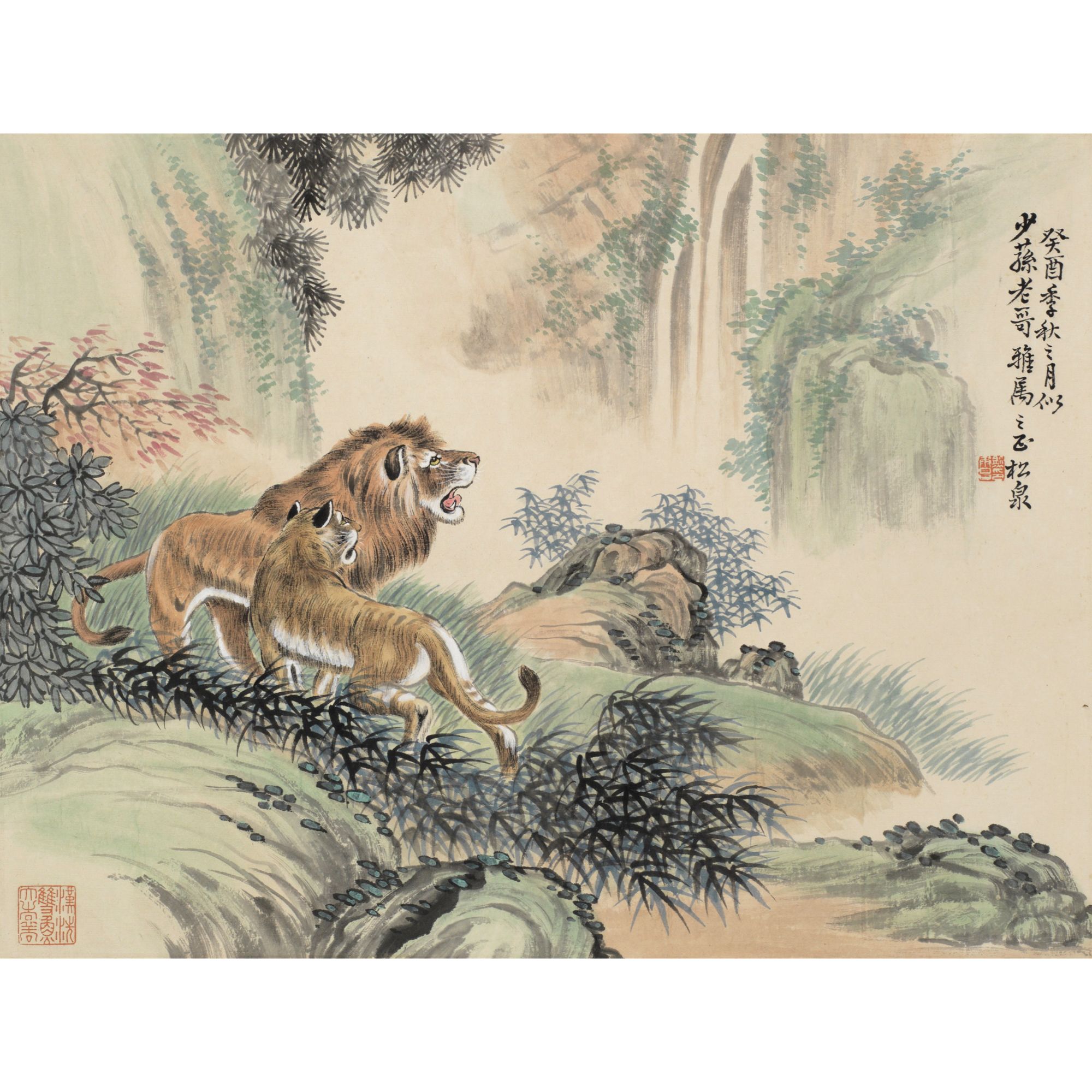 lot12 熊松泉 双狮图