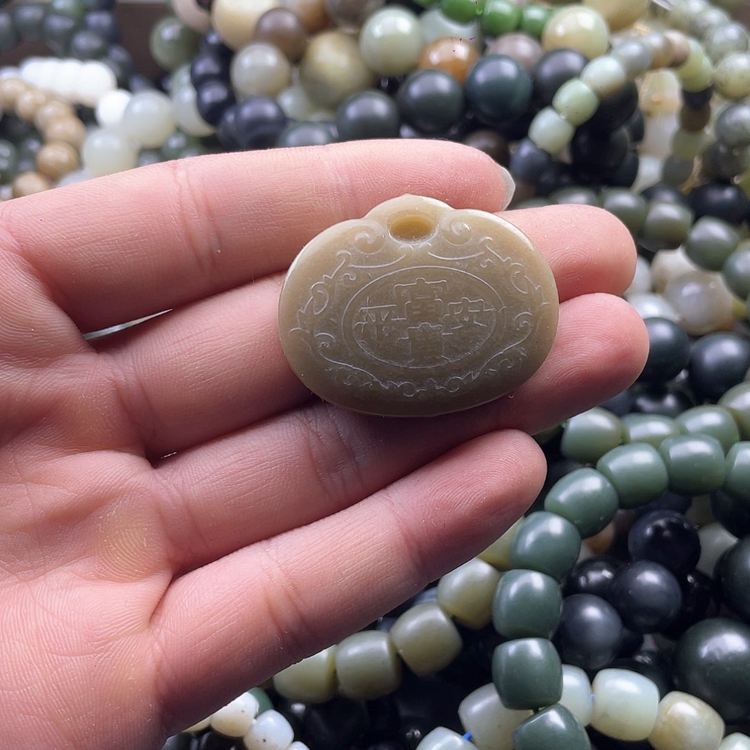 和田玉手串未镶嵌