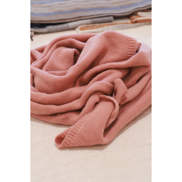 【围巾加厚针织】孙甜肉桂粉显白百搭羊毛长款围巾高级ins