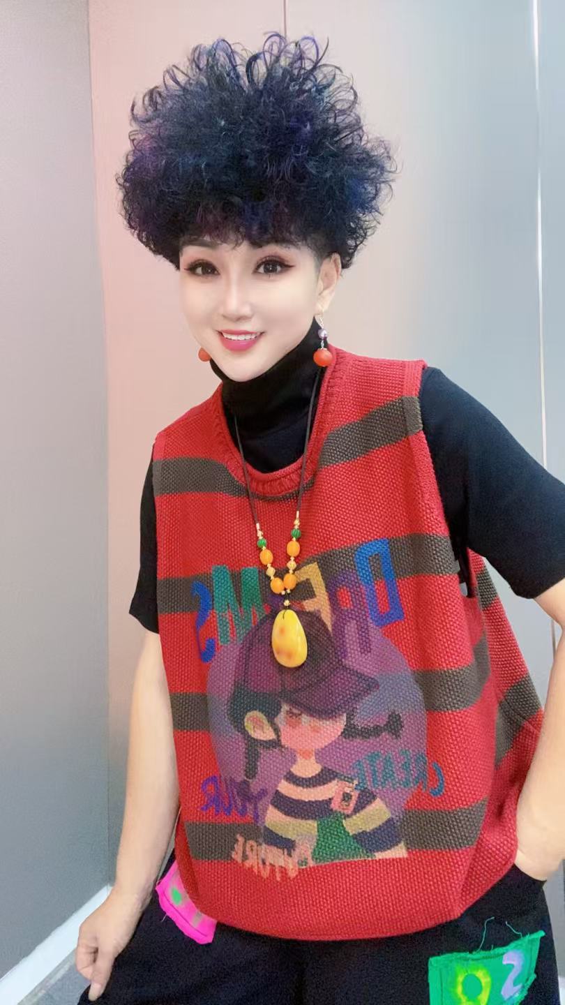 【高美丽专属】1283休闲百搭戴帽女孩马甲