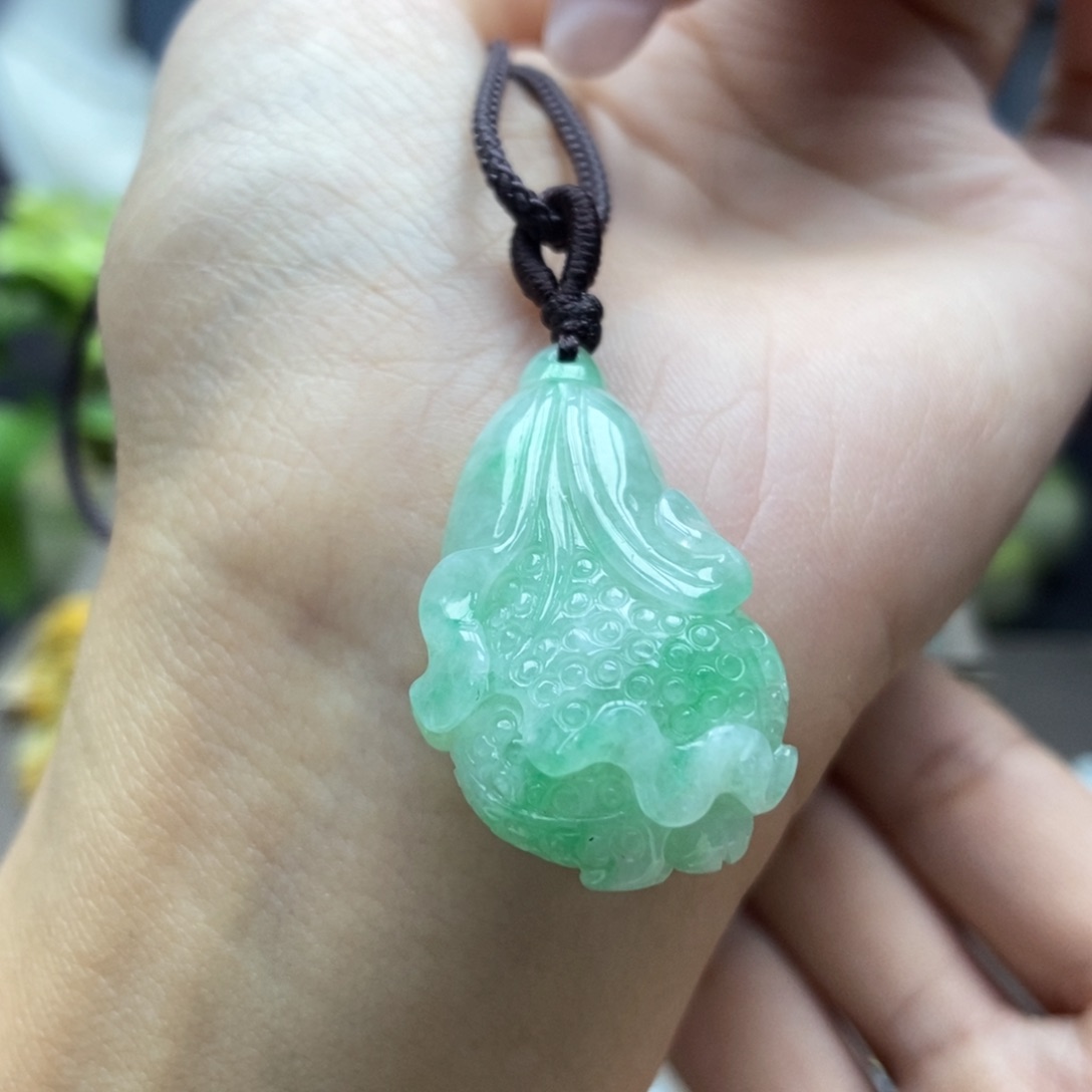 翡翠颈饰未镶嵌吊坠2