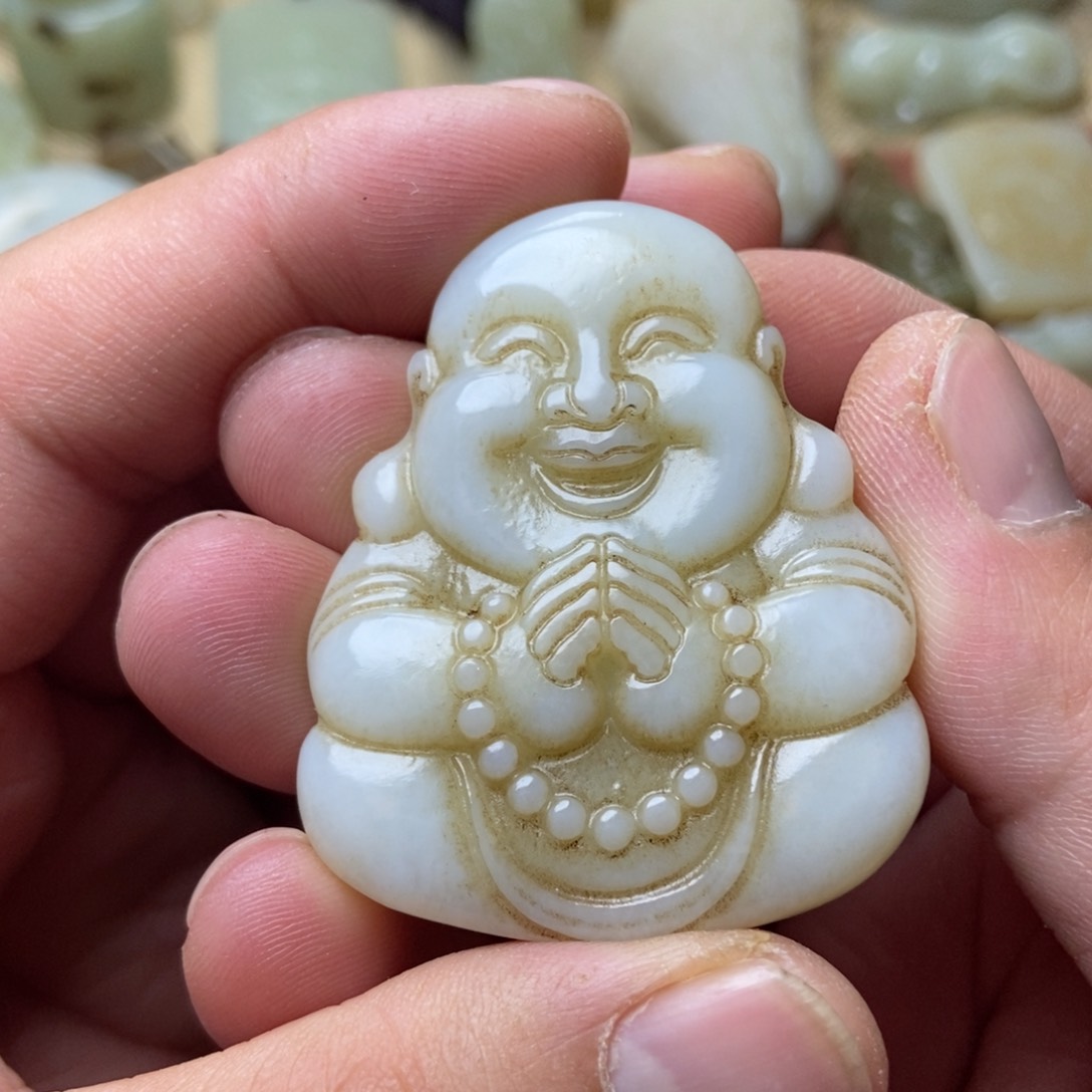 和田玉未镶嵌挂件