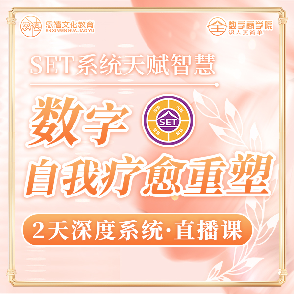 SET数字心理学疗愈重塑（直播课）
