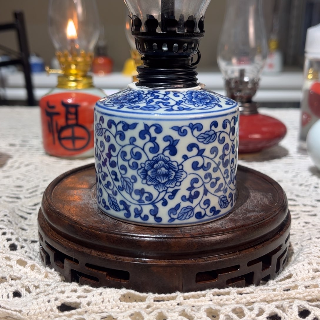 摆件景德镇陶瓷香薰灯