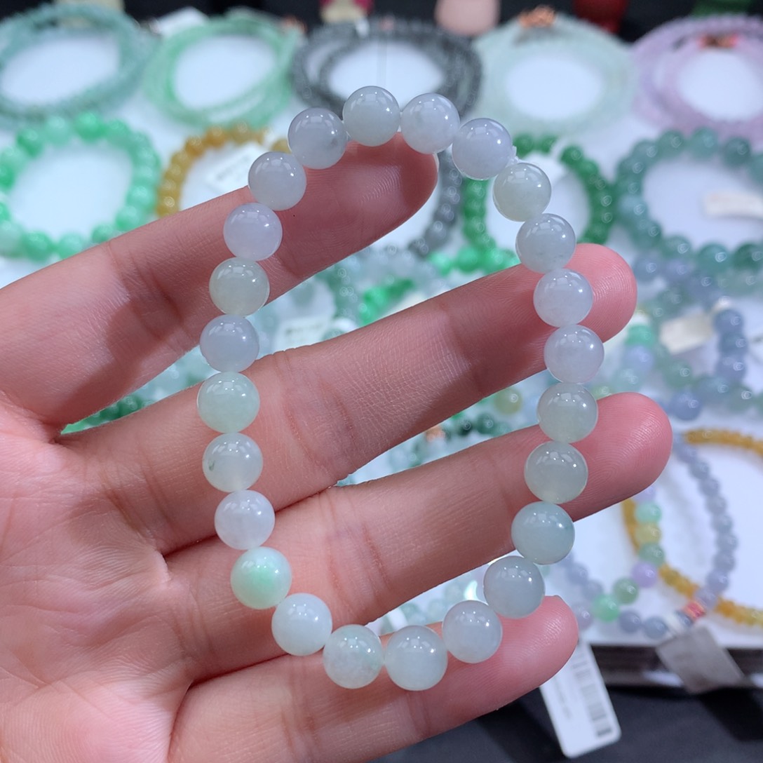 翡翠手链未镶嵌天然