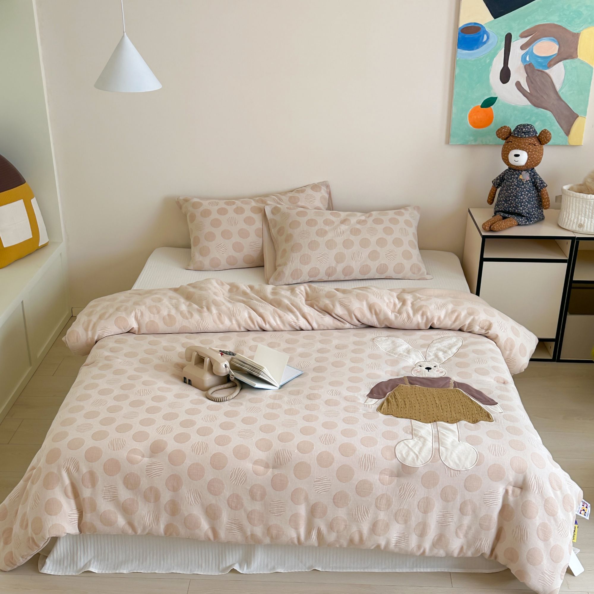 【baby house线下专版】设计师原创全棉三层纱3D立体贴布绣春秋冬被