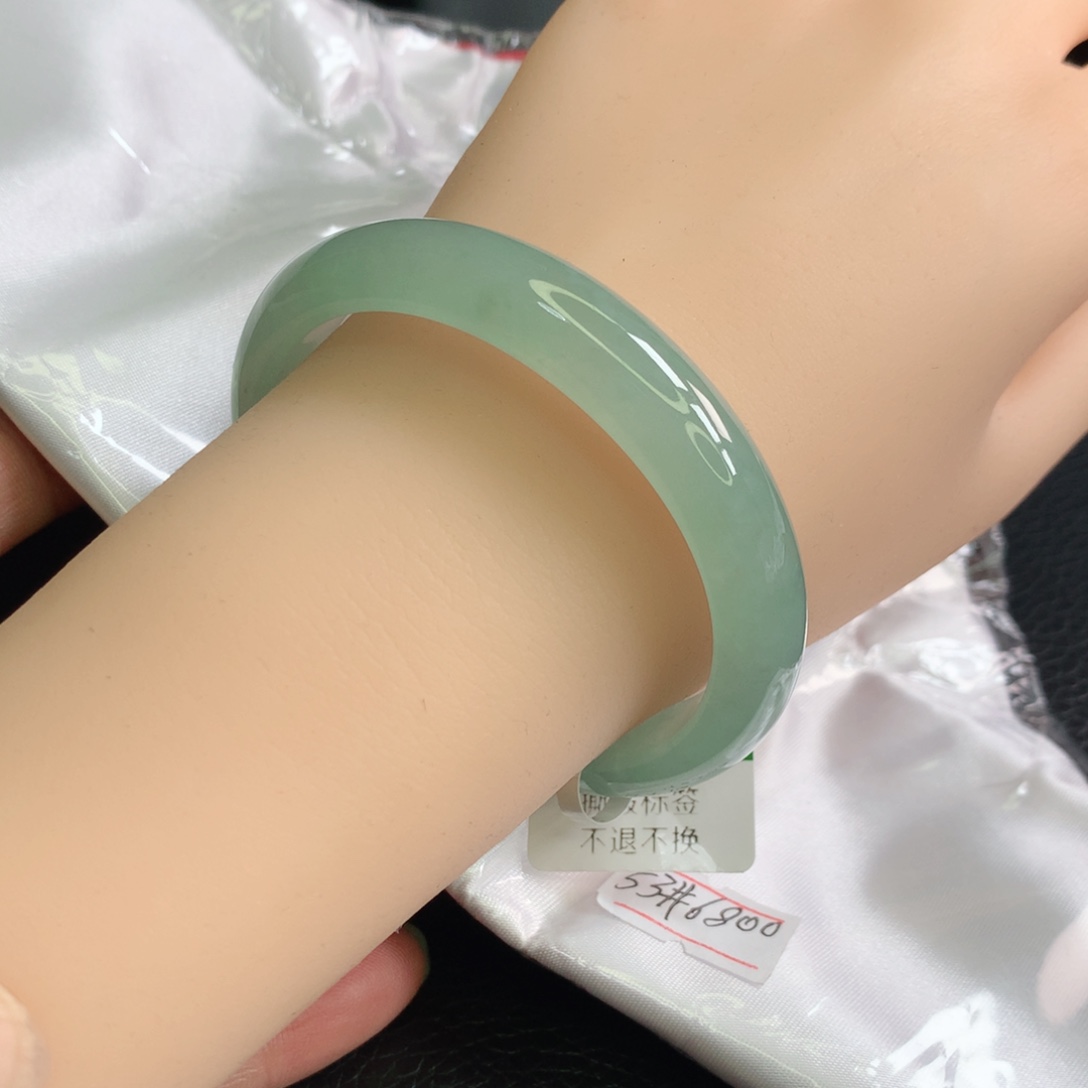 翡翠手镯未镶嵌贵妃53.54