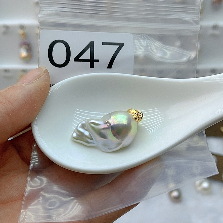 淡水珍珠颈饰银S925镶嵌