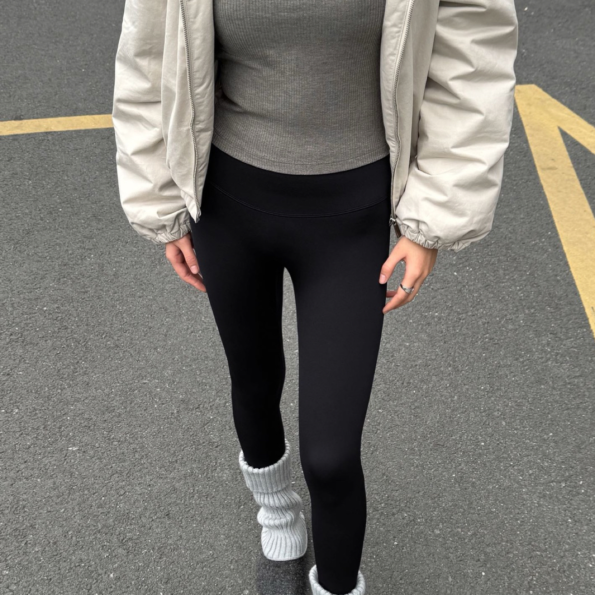 【贝希】27057暖绒曲线裤2.0版