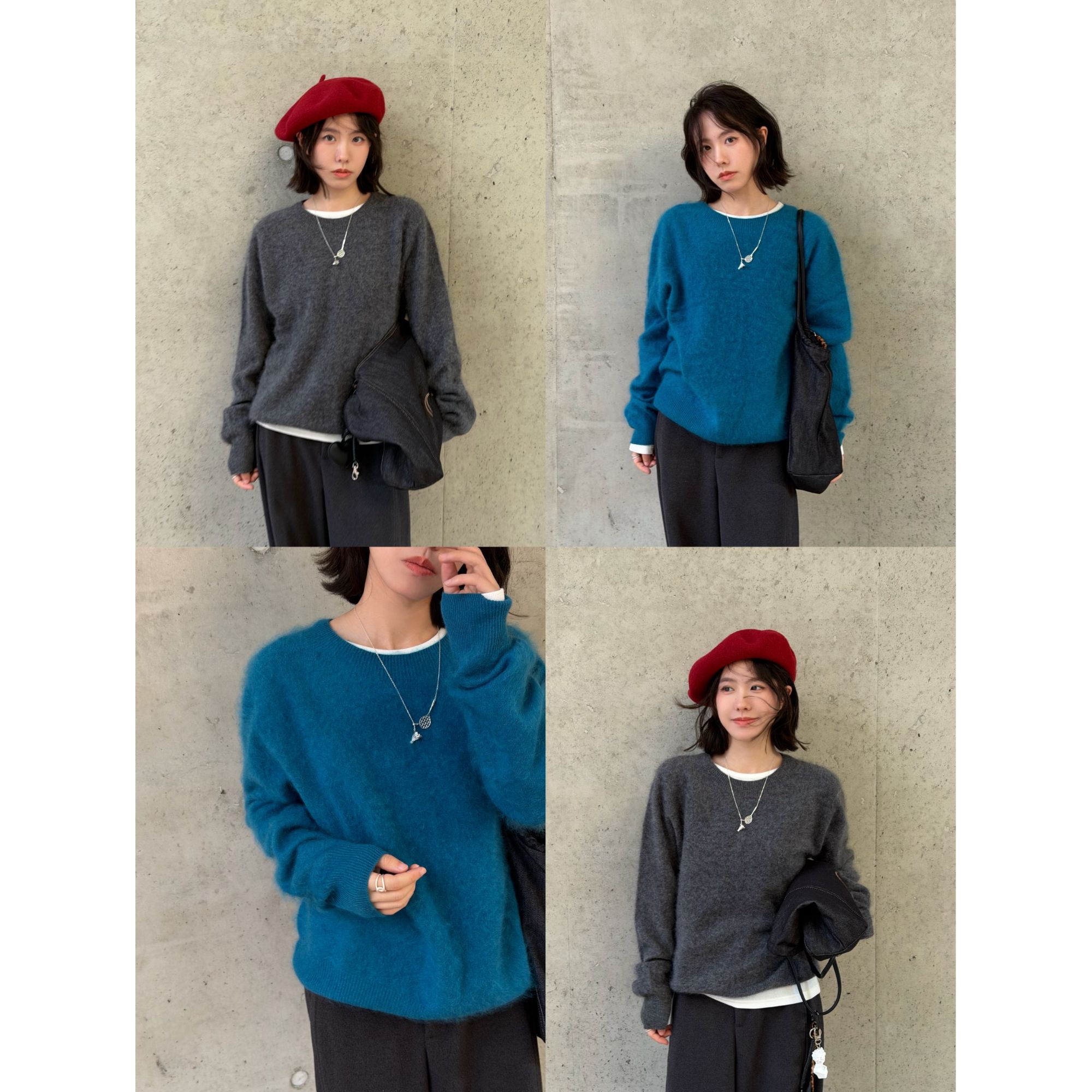 【收到需要醒绒【羊绒羊毛拉绒】【干洗】小个子超软糯保暖套头羊毛衫