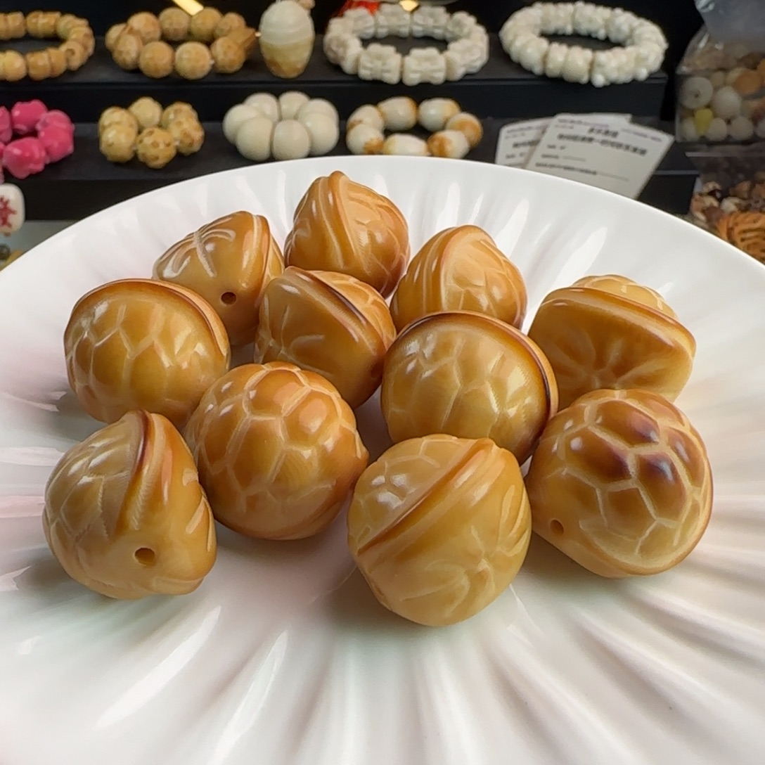 吊坠菩提根/象牙果全品牙果炭烤富甲3颗
