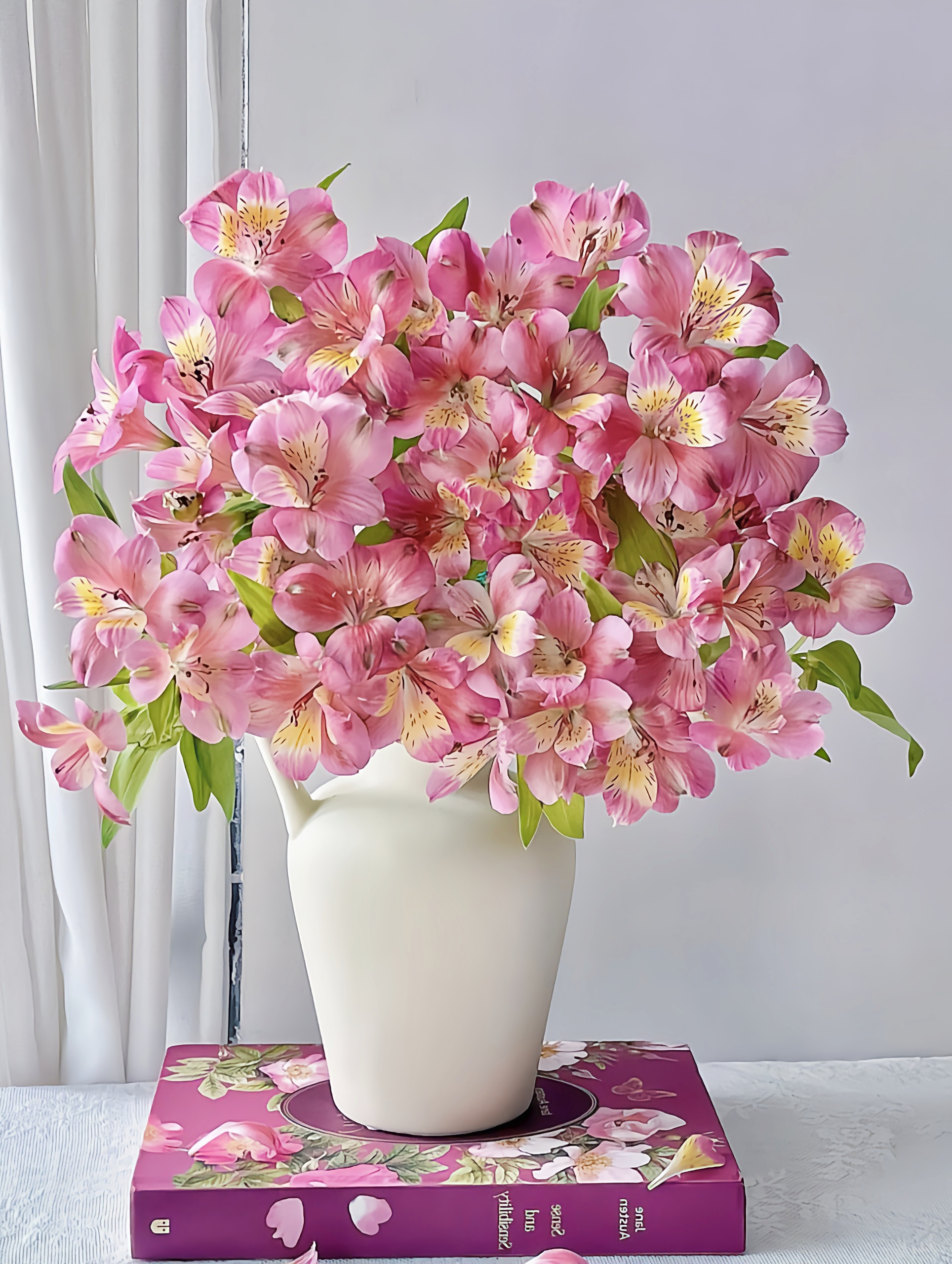 【水仙百合六出花】橙色粉色白色—昆明鲜花（顺丰包邮）云南花卉