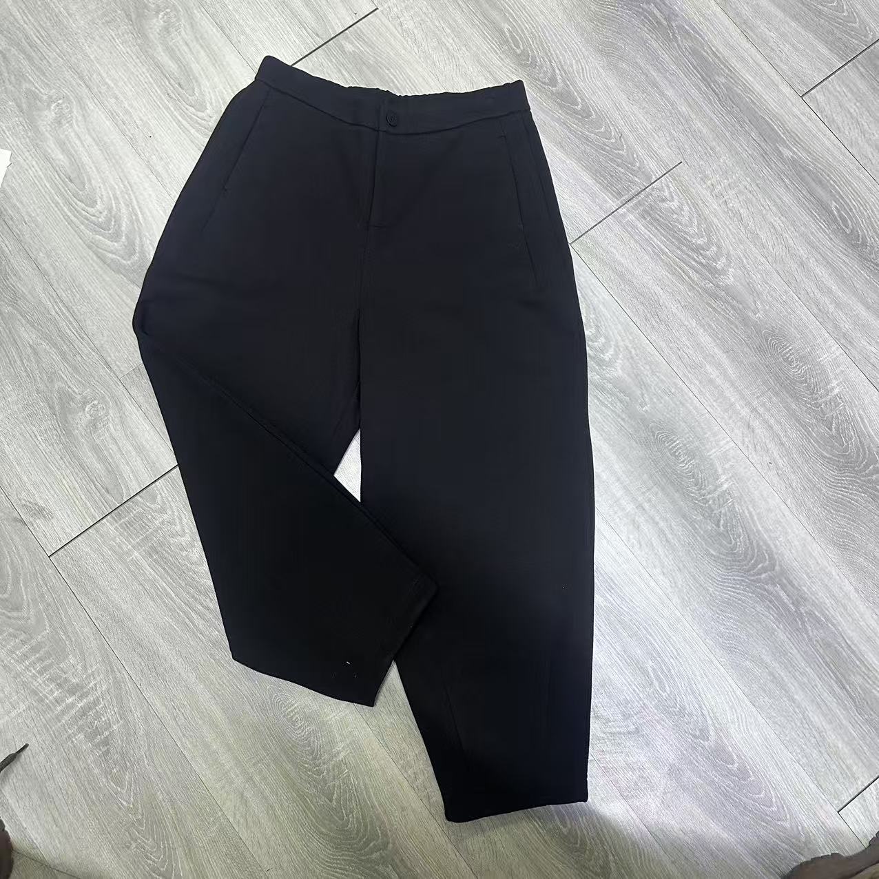 孤品裤子--哈伦裤大码宽松百搭黑裤323102