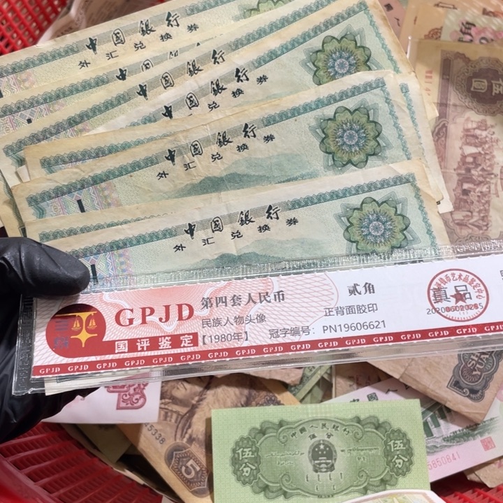 五张，外汇一元号码随机真币旧的