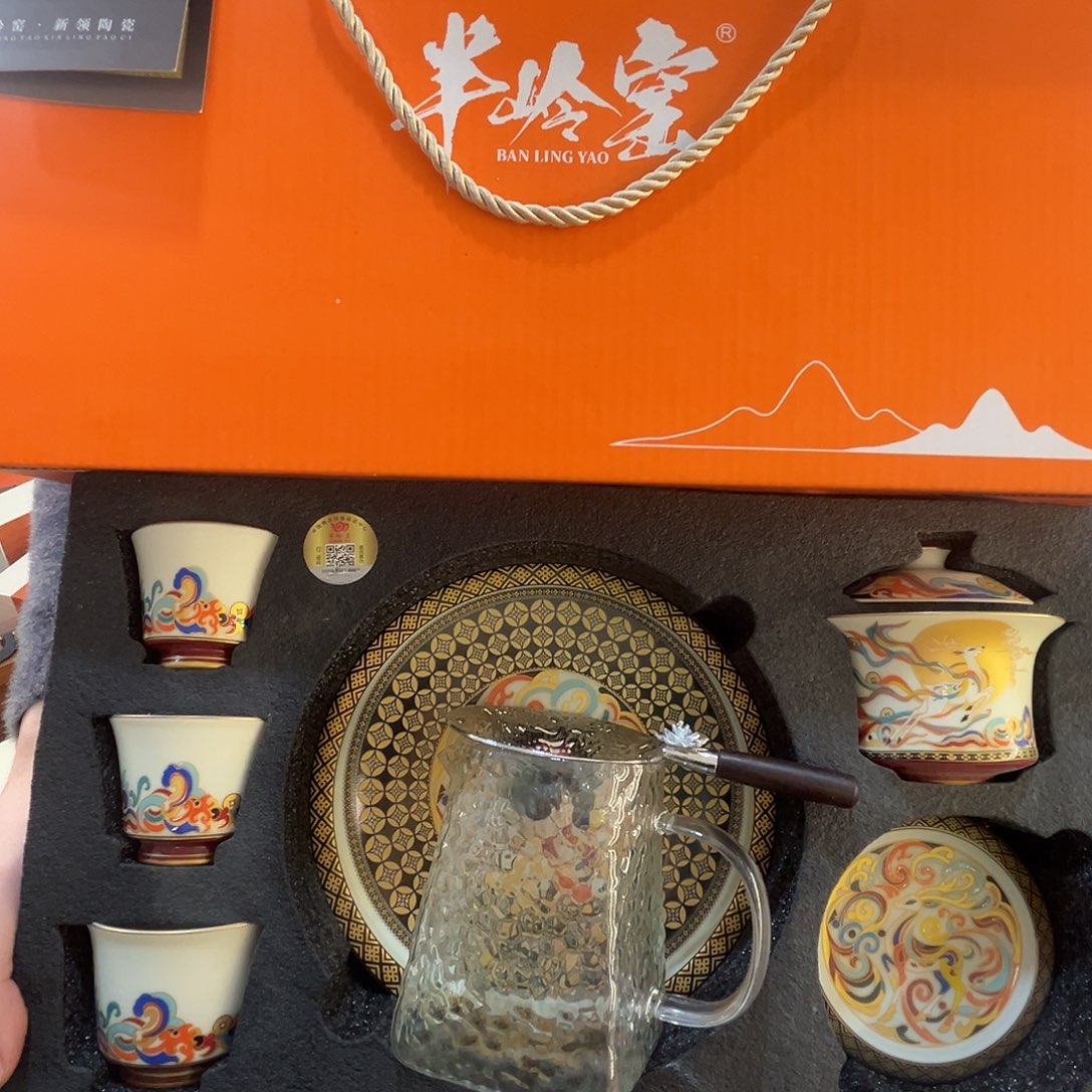 这些盖碗很漂亮！！！