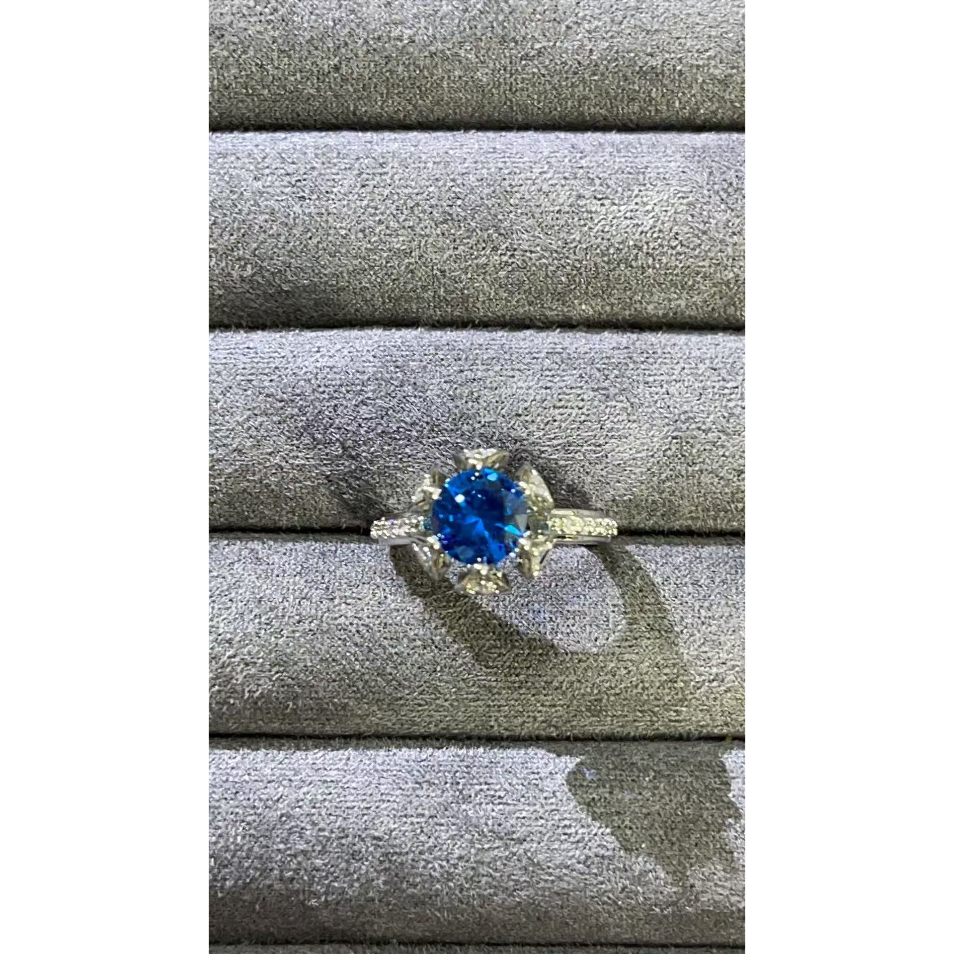 戒指  福玺甄选蓝圆戒指6381