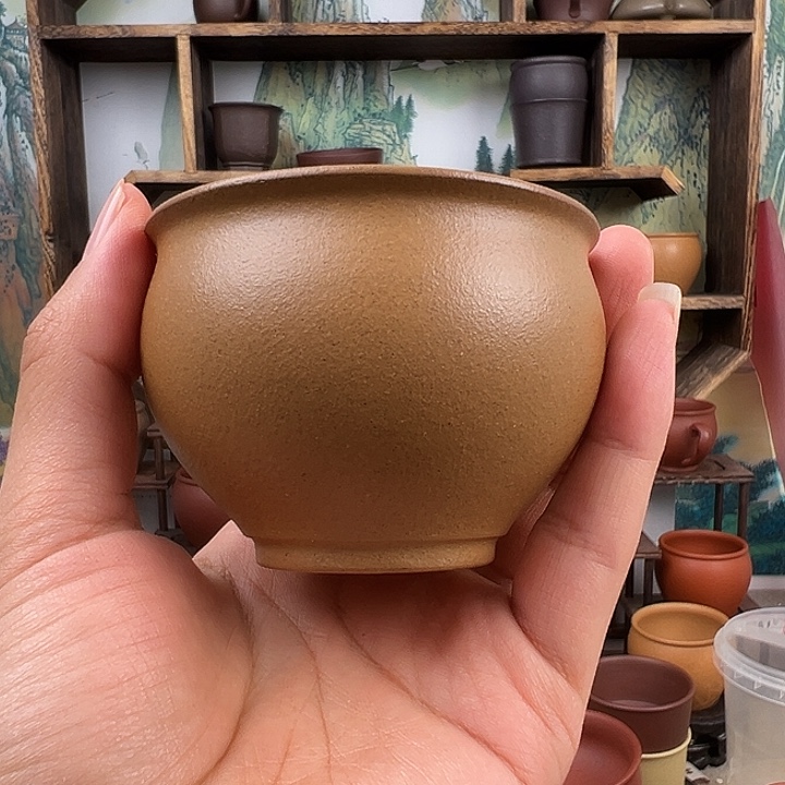 茶杯紫砂拙器甄选，纯原本矿。