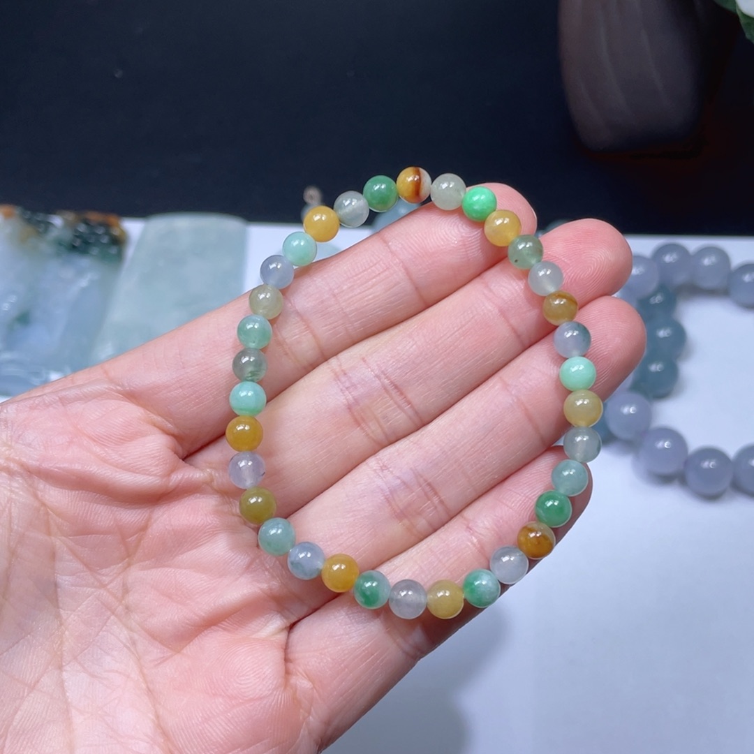 翡翠手链未镶嵌手串