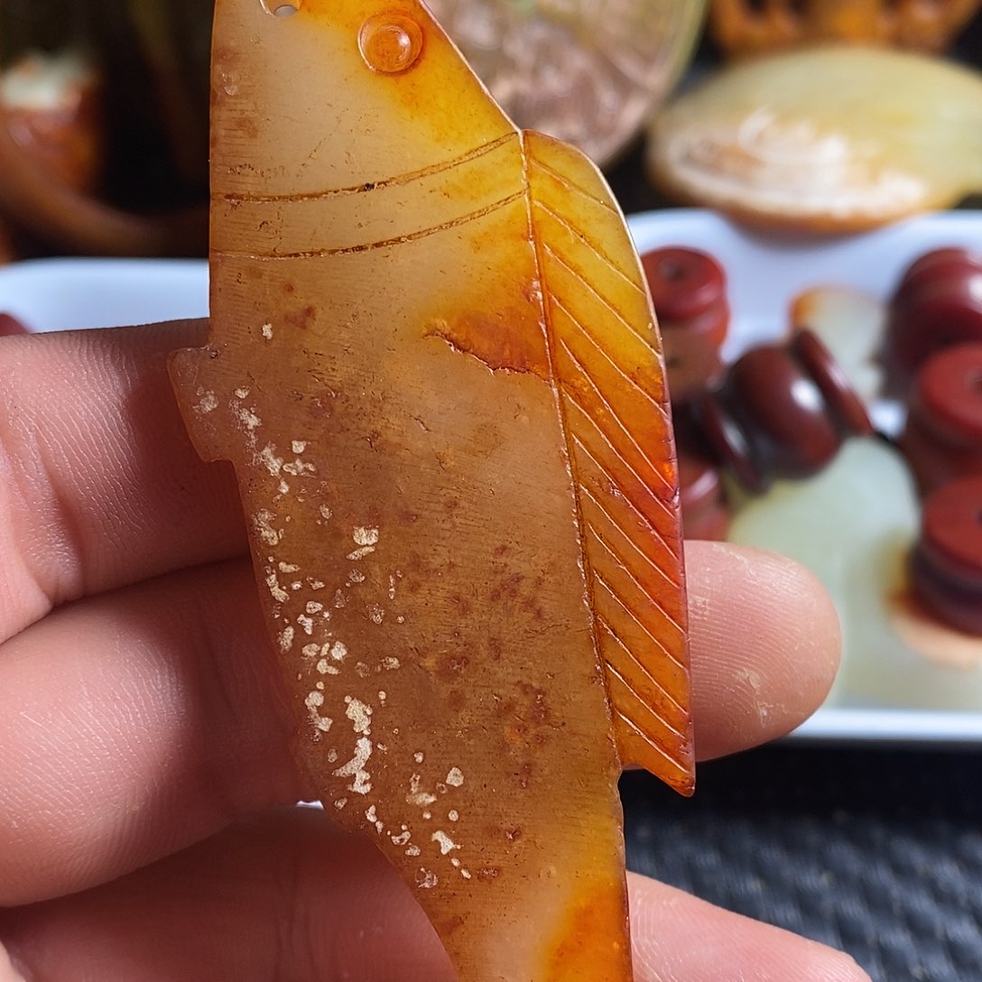 蛇纹石玉合金颈饰