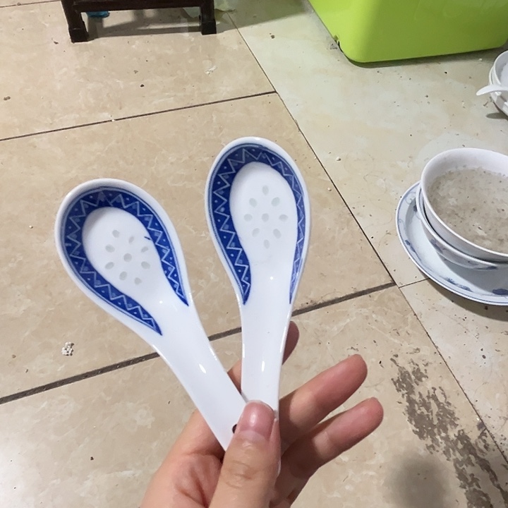瓷片景德镇高温釉下彩餐具