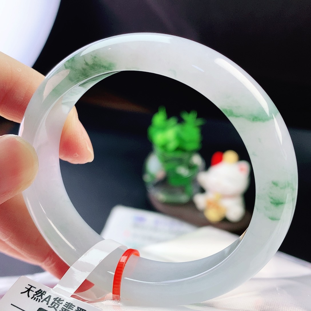 未镶嵌手镯（贵妃镯）翡翠56冰花