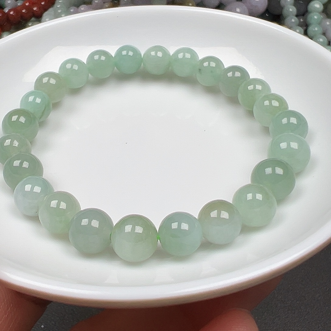 翡翠手链未镶嵌老*