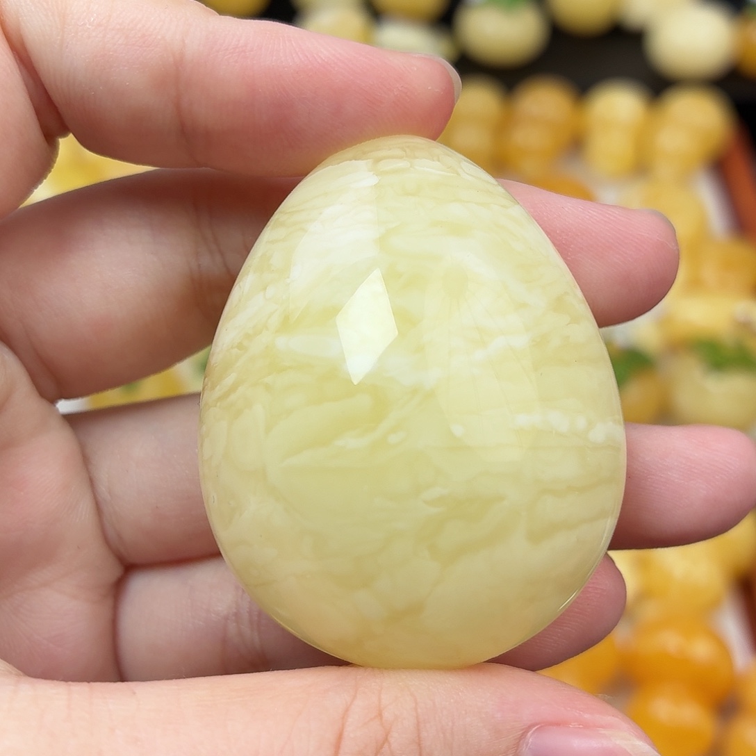 蜜蜡未镶嵌毛衣链蜜蜡