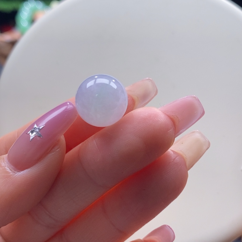 【闪购商品】翡翠未镶嵌颈饰翡翠淡紫珠