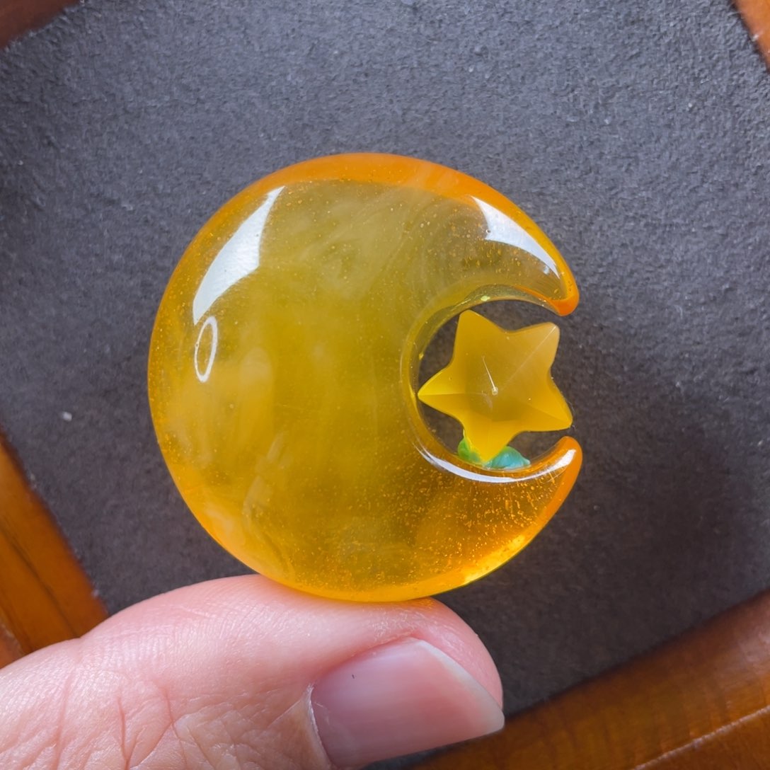 琥珀颈饰未镶嵌蜜蜡吊坠