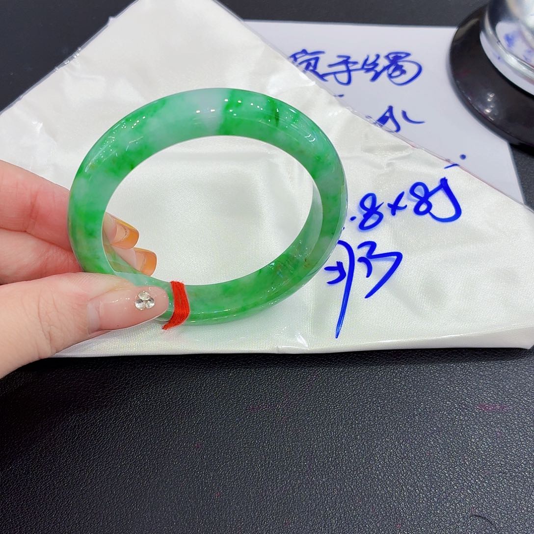 未镶嵌手镯翡翠天然缅甸翡翠手镯57.3