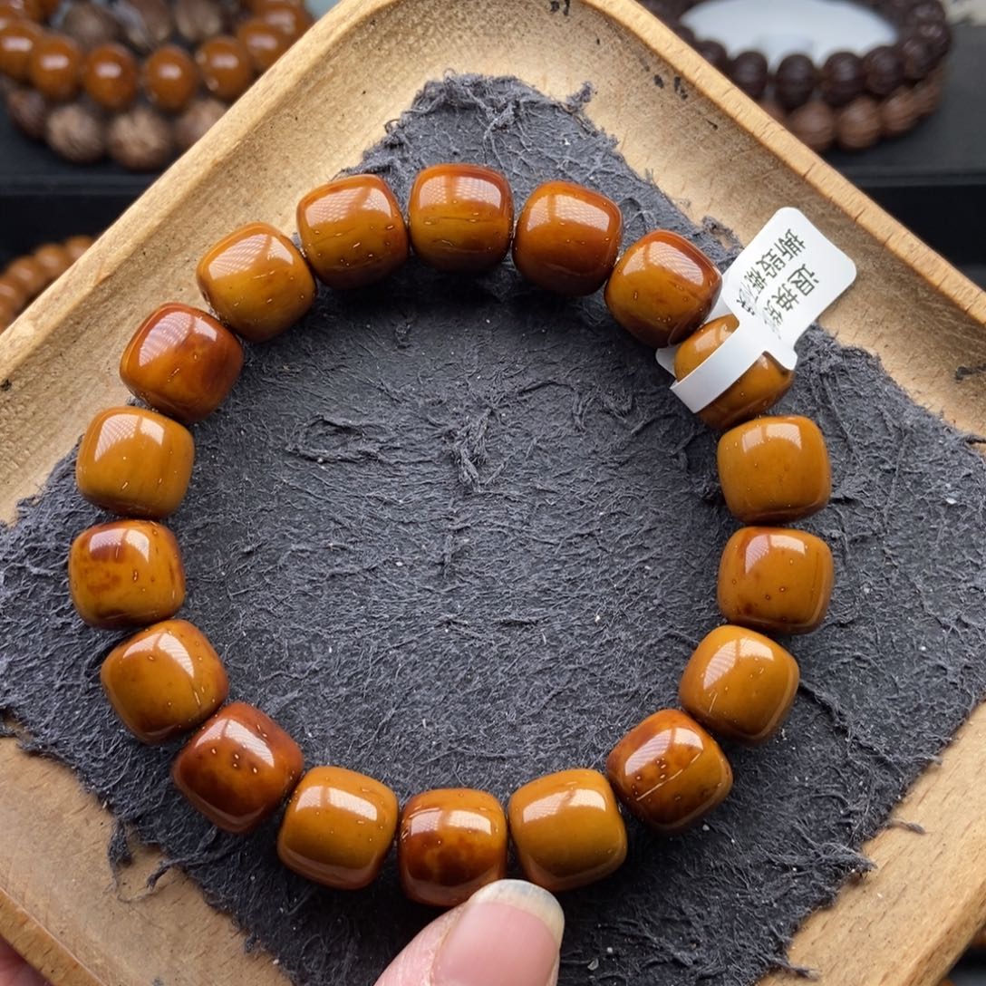 手串紫金鼠12mm➕近实心精品黄金甲老型